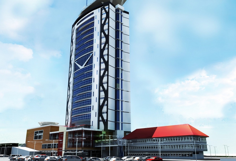 The New URA Tower building in Nakawa..